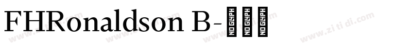 FHRonaldson B字体转换